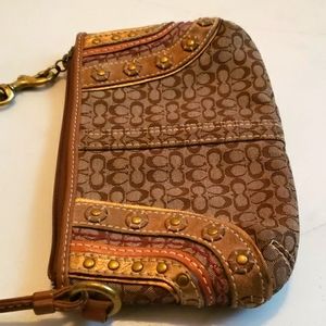 Vintage Coach wristlet